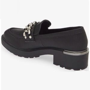 Women’s BP Benni Black Loafers Chunky Lug Sole Chain 90’s Y2K Size 7.5M